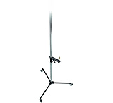 Manfrotto 126CSU Chrome Plated Steel Heavy Duty Stand With Leveling Leg,  10.9 Foot 