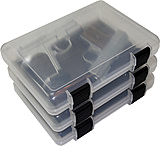 Image of Mtm In-safe Handgun Storage Case 9&quot; Clear Smoke 3-pack