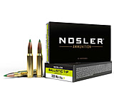 Nosler .308 Winchester 125 Grain Ballistic Tip Brass Cased Centerfire Rifle Ammunition
