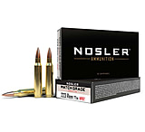 Image of Nosler Match Grade .223 Remington 77 Grain Custom Competition Brass Cased Centerfire Rifle Ammunition