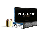 Image of Nosler ASP .40 S&amp;W 150 Grain Jacketed Hollow Point Brass Cased Cased Pistol Ammunition