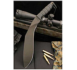Image of Ontario Knife 17in Kukri Machete w/ Kraton Handle, Black Blade &amp; Plain Edge
