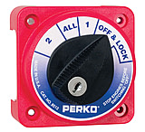 Image of Perko Compact Medium Duty Battery Selector Switch w/Key Lock