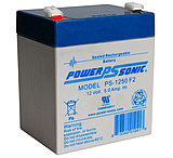 Power Sonic 12 Volt 5Ah Sealed Lead Acid Battery w/ F2 Terminal, Blue/Gray, PS-1250-F2