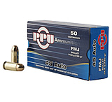 Image of PPU Handgun .45 ACP 230 Grain Full Metal Jacket Brass Cased Pistol Ammunition