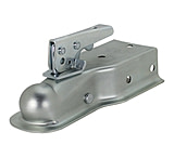 Image of Quick Products Zinc Trigger Style Trailer Coupler 1 7/8in Ball 3in Channel 2 000 Lbs.