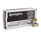 Image of Remington Premier Golden Saber 9mm Luger 147 Grain BJHP Brass Case Pistol Ammunition