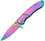 Image of Rite Edge Titanium Rainbow Linerlock A/O Folding Knife