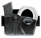 Image of Safariland 573 Concealment Magazine Holder, Paddle, Single w/Cuff Pouch - Plain Black, Right Hand 573-76-21