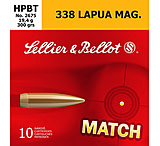 Image of Sellier &amp; Bellot 338 Lapua Mag 300 Grain Hollow Point Boat Tail Rifle Ammunition