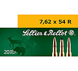 Image of Sellier &amp; Bellot 7.62x54R 180 Grain Full Metal Jacket Rifle Ammunition