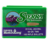 Image of Sierra .22 Caliber 69 Grain Tipped MatchKing 100 Rifle Bullets