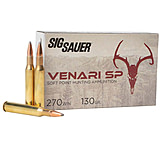 Image of SIG SAUER Venari .270 Winchester 130 Grain Soft Point Brass Cased Rifle Ammunition