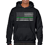 Image of Thin Blue Line Men's Hoodie - Classic Thin Green Line