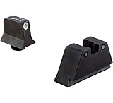 Trijicon For Glock Suppressor Night Sight Set - White Outline Front, Black Outline Rear for Calibers 9mm, .40, .45 G.A.P., .357, and .380 600658