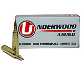 Image of Underwood Ammo .22-250 Remington 55 Grain Polymer Tipped Spitzer Nickel Plated Brass Cased Rifle Ammunition