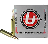 Image of Underwood Ammo .338 Lapua 300 Grain Hollowpoint Boat Tail Match Nickel Plated Brass Cased Rifle Ammunition