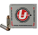 Image of Underwood Ammo .45 Colt 250 Grain Jacketed Hollow Point Nickel Plated Brass Cased Pistol Ammunition