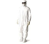 Image of VWR Hooded Coveralls made with DuPont Tyvek IsoClean Material IC180SWHLGVD