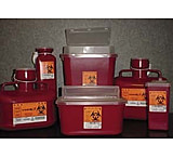 Image of VWR Sharps Container Systems 186WV Extended Neck Sharps Containers Large, Wide Opening