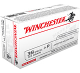 Image of Winchester USA HANDGUN .38 Special +P 125 grain Jacketed Hollow Point Centerfire Pistol Ammunition