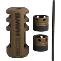 Browning Bg Recoil Hawg Muzzle Brake, .30 or smaller, 5/8x24 or 1/2x28, W/2 Collars & Tool, Burnt Bronze