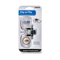 Carson Clip & Flip 1.75 x Power +3.00 Diopter Clip-On, Flip-Up Magnifying Lenses OD-12