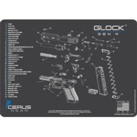 Cerus Gear 3mm Promats 12''x17'' Glock Gen4 Schematic Char Gray