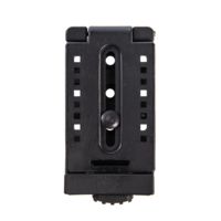Comp-Tac PLM Push - Button Locking Mount V2, hinged, locking attachment that accomodates 2.25 inch belts with 3 screws and 3 nuts, Black, C863V2000NWHN