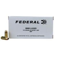 Federal Classic 9mm 115 Grain HS JHP Brass Cased Centerfire Rifle Ammunition