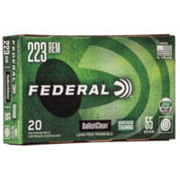 Federal Premium Ballistic Clean .223 Remington 55 Grain 3100 ft/s RHT Brass Cased Centerfire Rifle Ammunition