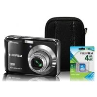 Fuji FinePix AX550 5x Digital Camera - Bundle w/ Case, Batteries