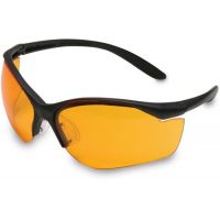 Howard Leight by Honeywell Vapor II Sharp-Shooter Anti-Glare Shooting Glasses R-01536 Amber Lens