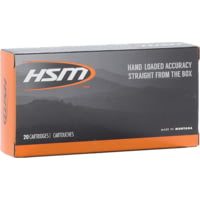 HSM Ammunition Standard .264 Winchester Magnum 140 Grain Soft Point Brass Cased Centerfire Rifle Ammunition