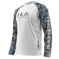 Color Beach Peach H1200136-850 Huk Men's Double Header Vented Shirt