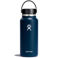 Hydro Flask Wide Mouth Insulated Bottle with Straw Lid, Flamingo, 32 oz Capacity