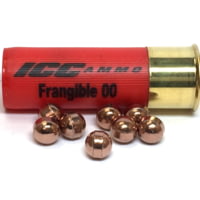 ICC Ammo 12 gauge 270 Grain Frangible 00 Buck Plastic Shotgun Buckshot Ammunition