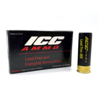 ICC Ammo 12 gauge 378 Grain Lead-Free #4 Buck Plastic Shotgun Buckshot Ammunition