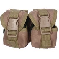 Leapers UTG Web Systems Grenade Pouch w/ Patterned Quick Release Buckles - Tan