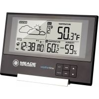 Meade Slim Line Personal Weather Station with Atomic Clock | Free