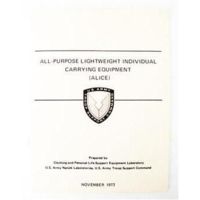 Military Surplus All Purpose Lightweight Individual Carrying Equipment ALICE Field Manual, White, 5.5 X 8.5, WALICEM