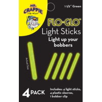 Mr. Crappie Flo Glo Light Sticks 1-1/2in, 4Pk