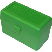 MTM Case-Gard 50 Rifle Ammo Boxes .220 Swift to .458 Winchester Green