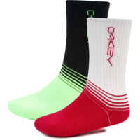 Oakley Socks Logo Stretch Pck 2 - Men's, White, Medium, 93343-100-M