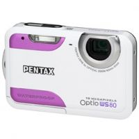 Pentax Optio WS80 Water Resistant White & Purple Digital Camera