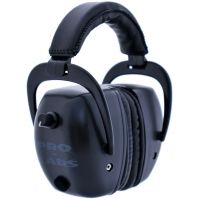 Pro Ears Pro Tac Mag Gold, NRR 30 Hearing Protection Earmuffs w/Lithium Batteries, Black, GS-PTM-L Black