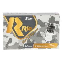 Rio Ammunition Royal Star 12 Gauge 1 1/8 oz 2.75 in Star Buckshot Centerfire Shotgun Slug Ammo, 5 per Box, 50 Boxes per Case, Rsl12
