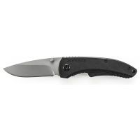 Schrade 101 Folding Knife, Drop Point Bead Blast Plain Blade