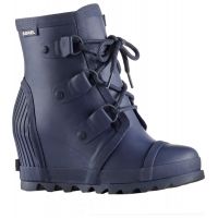 sorel blue wedge boots