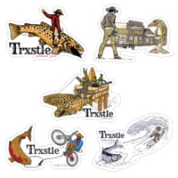 Trxstle Tumble Weed Sticker 5-Pack